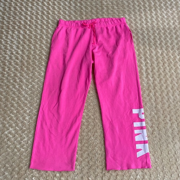 Victoria's Secret Women XL PINK Logo Heritage Sweatpants - Picture 3 of 8